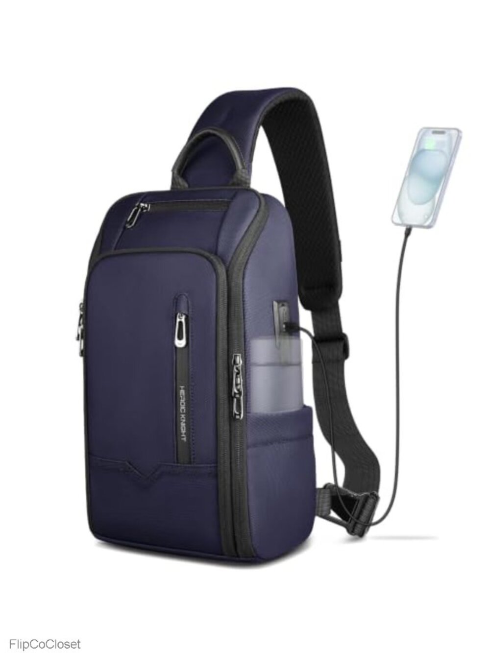 Nylon Crossbody Sling Bag Waterproof Travel Shoulder Chest Bag